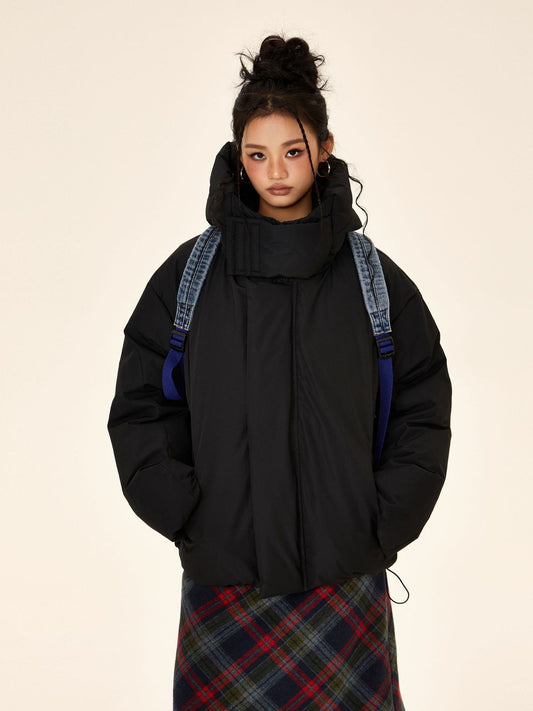 High-Collar Padded Winter Jacket