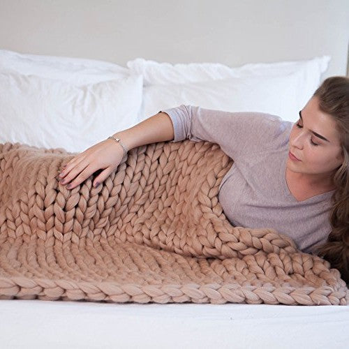 Cozy Knit Throw Blanket