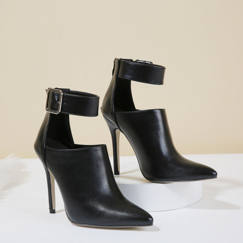 Women’s Pointed-Toe Heeled Ankle Boots
