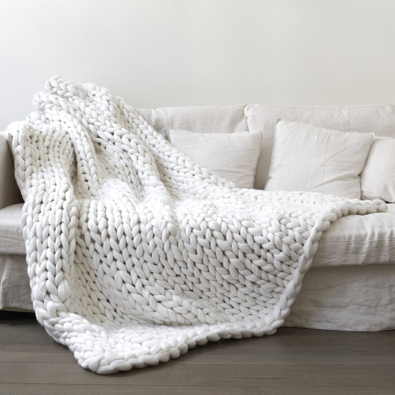 Cozy Knit Throw Blanket