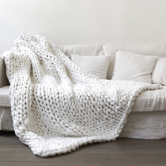 Cozy Knit Throw Blanket