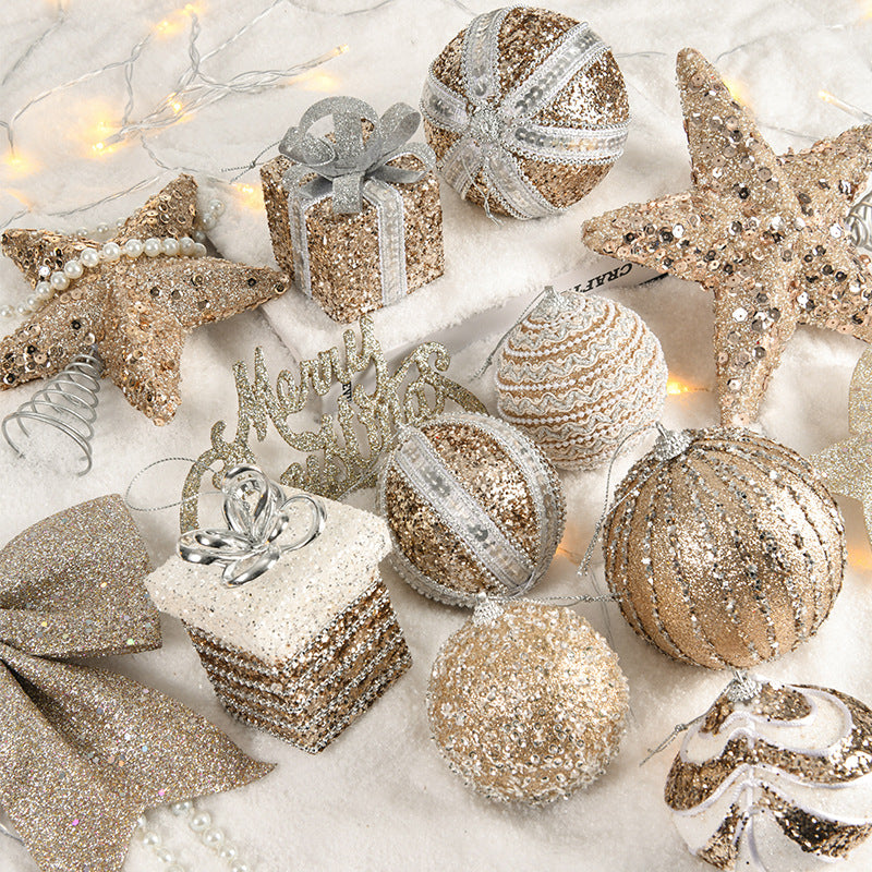 Champagne Gold Christmas Ball Ornaments