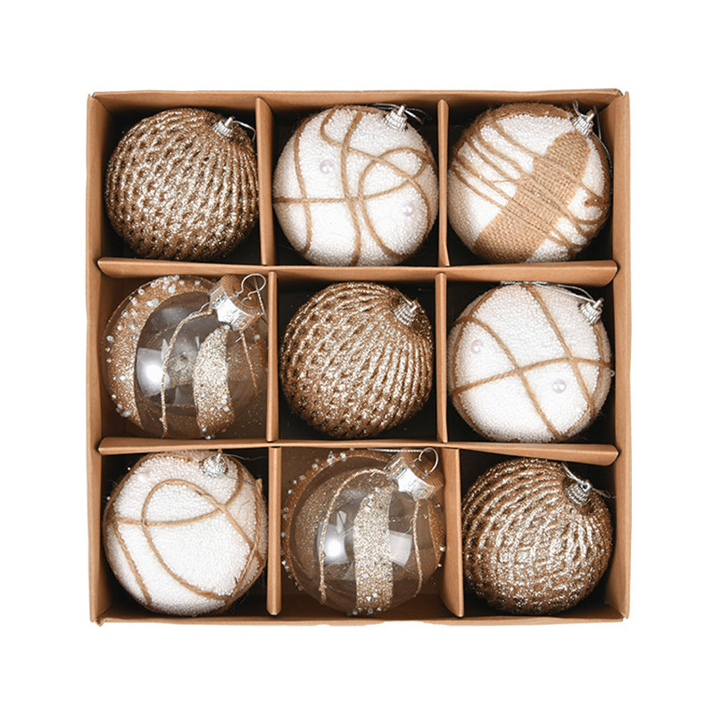 Champagne Gold Christmas Ball Ornaments