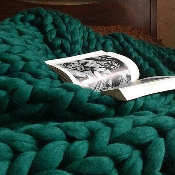 Cozy Knit Throw Blanket
