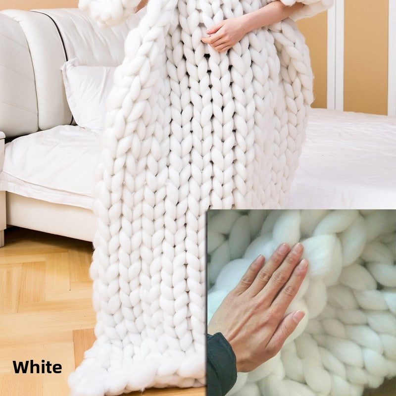 Cozy Knit Throw Blanket