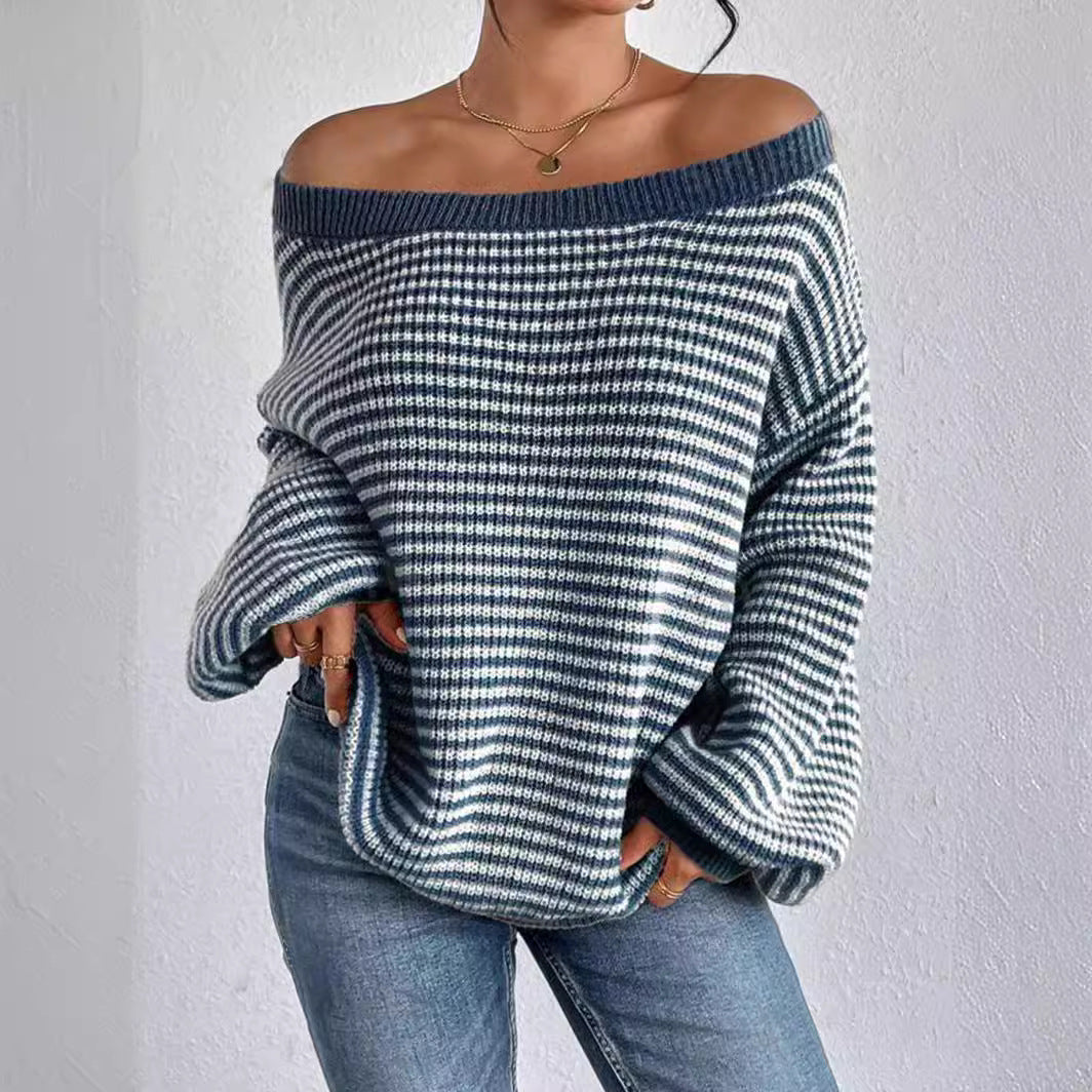 Women's Off-Shoulder Knit Sweater