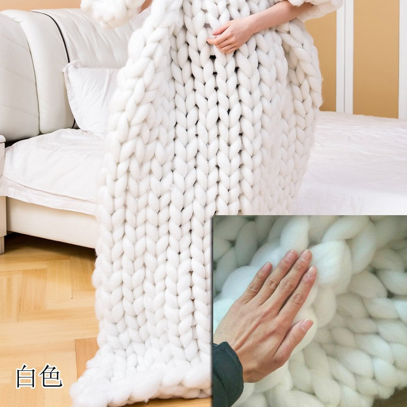 Cozy Knit Throw Blanket