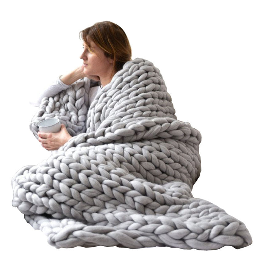 Cozy Knit Throw Blanket