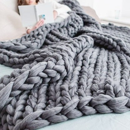 Cozy Knit Throw Blanket