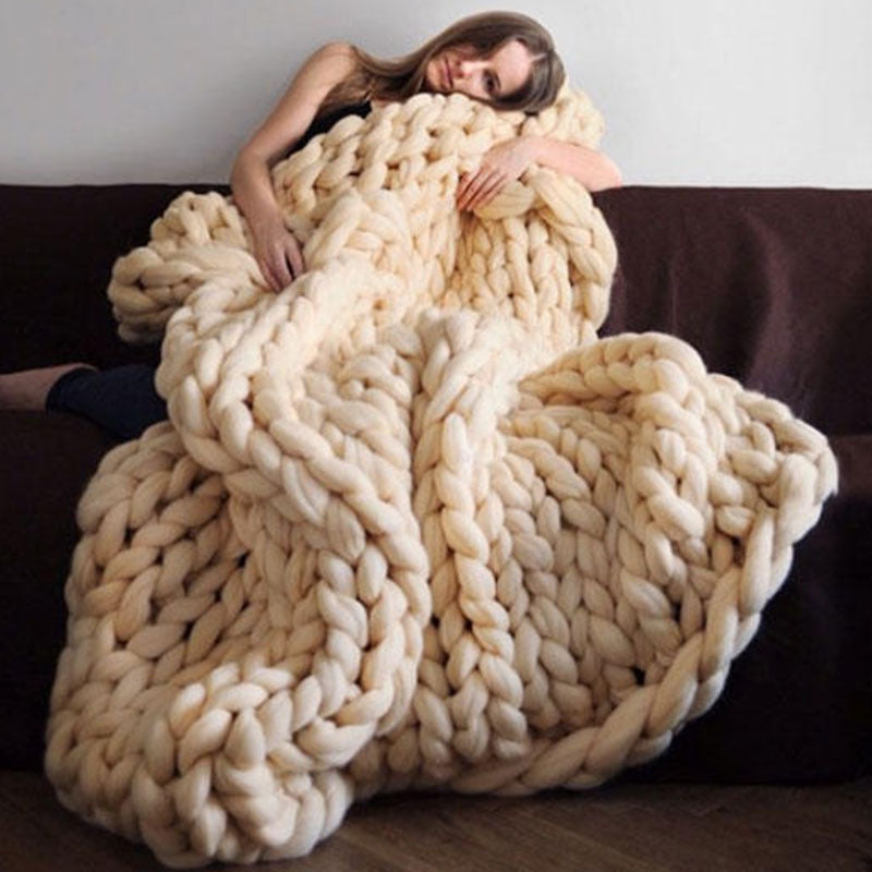 Cozy Knit Throw Blanket