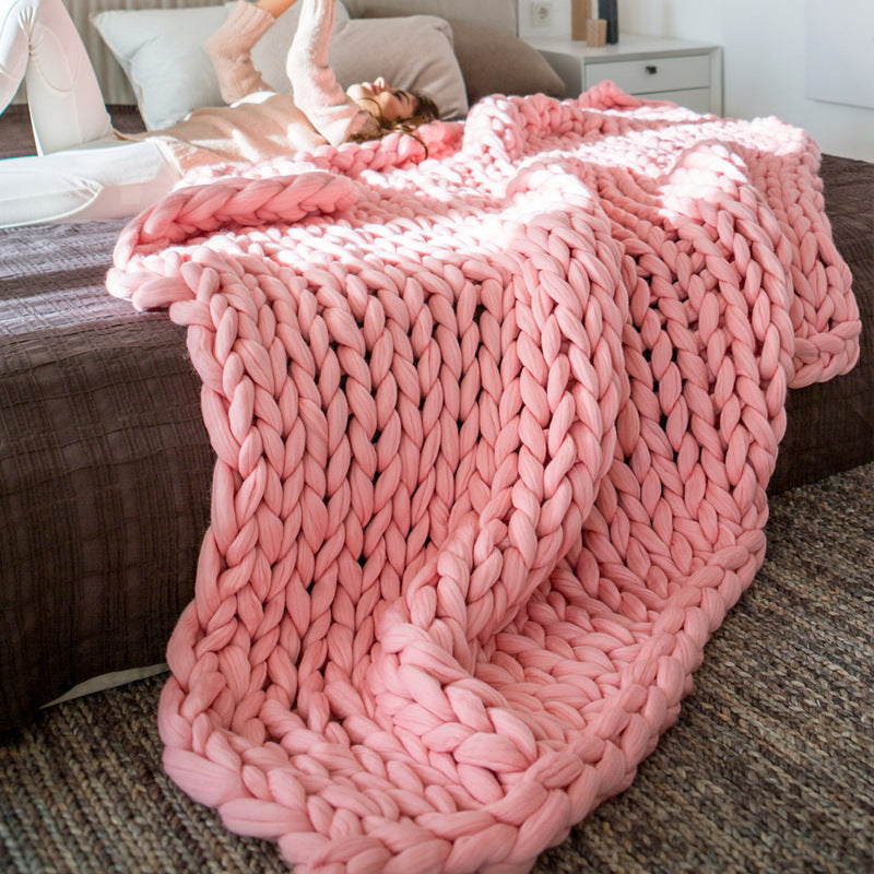 Cozy Knit Throw Blanket