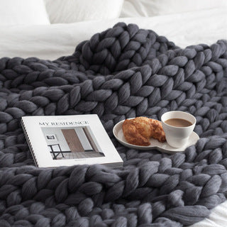 Cozy Knit Throw Blanket